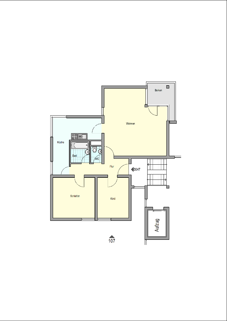 Attraktive 3-Zimmer-Wohnung mit Balkon - Photo 4