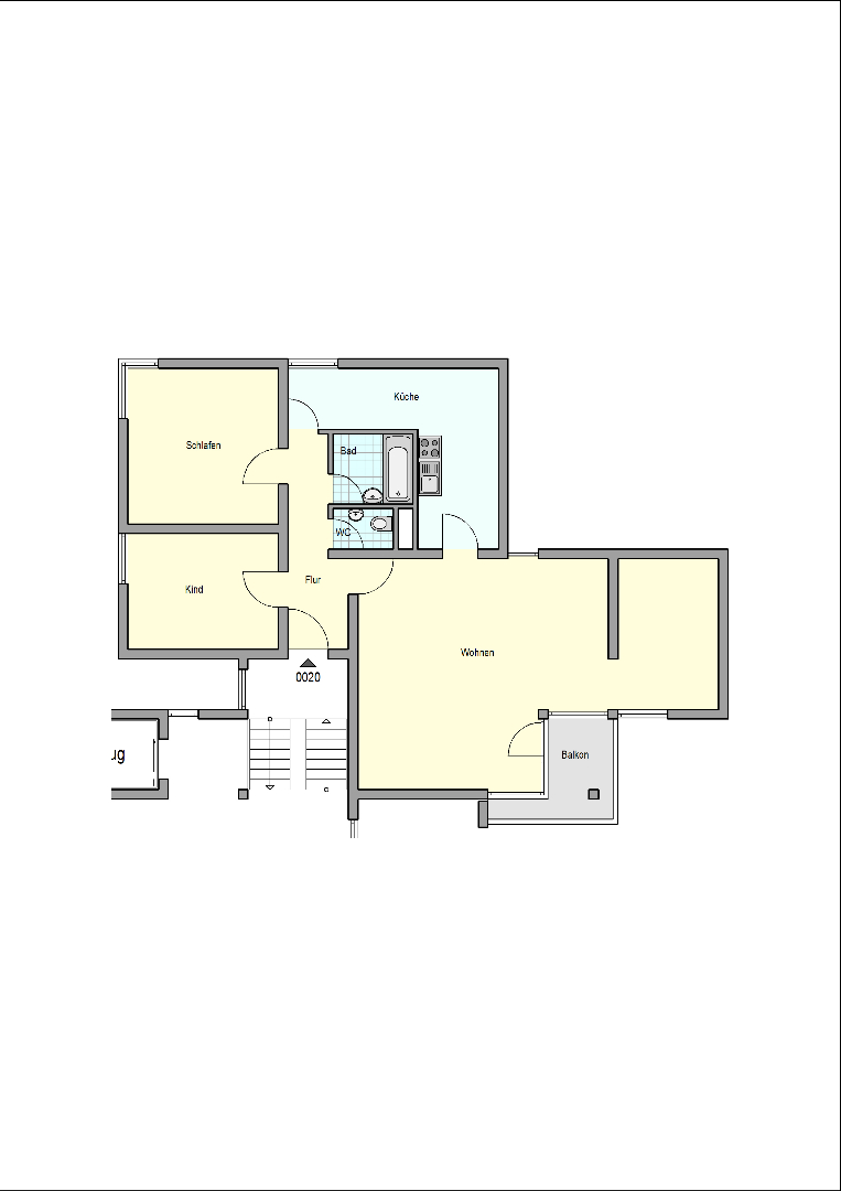 Schöne 4-Zimmer Wohnung am Zollberg mit Balkon - Foto 4