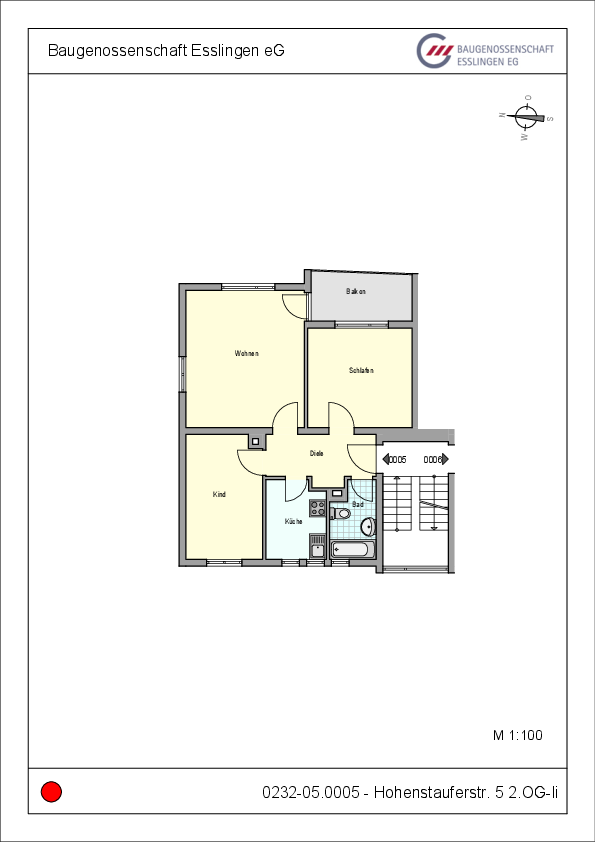 Großzügige 3-Zimmer-Wohnung am Zollberg - Foto 3