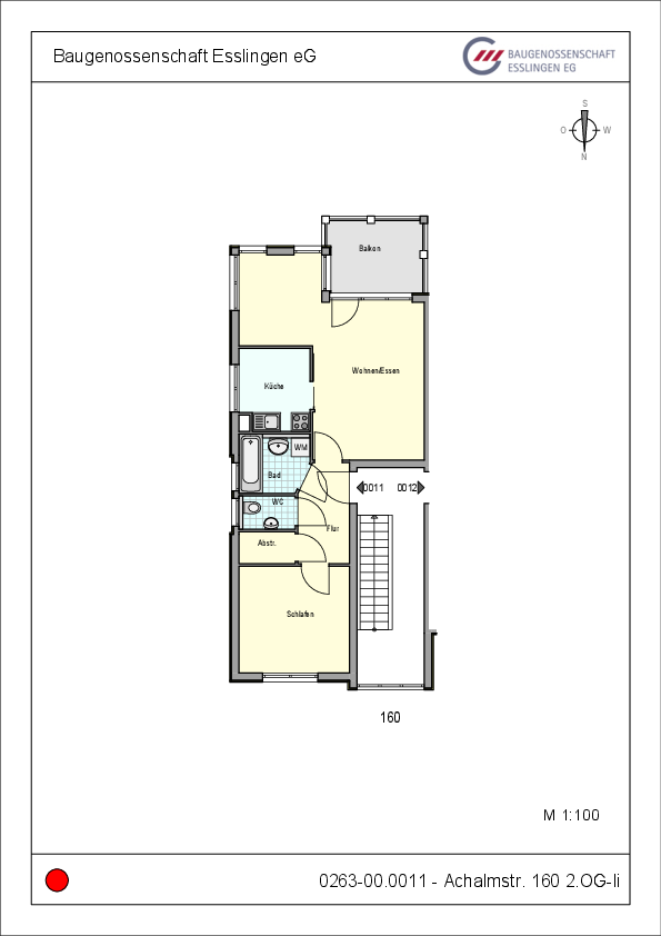 Gemütliche 2-Zimmer-Wohnung mit Balkon auf dem Zollberg - Photo 4